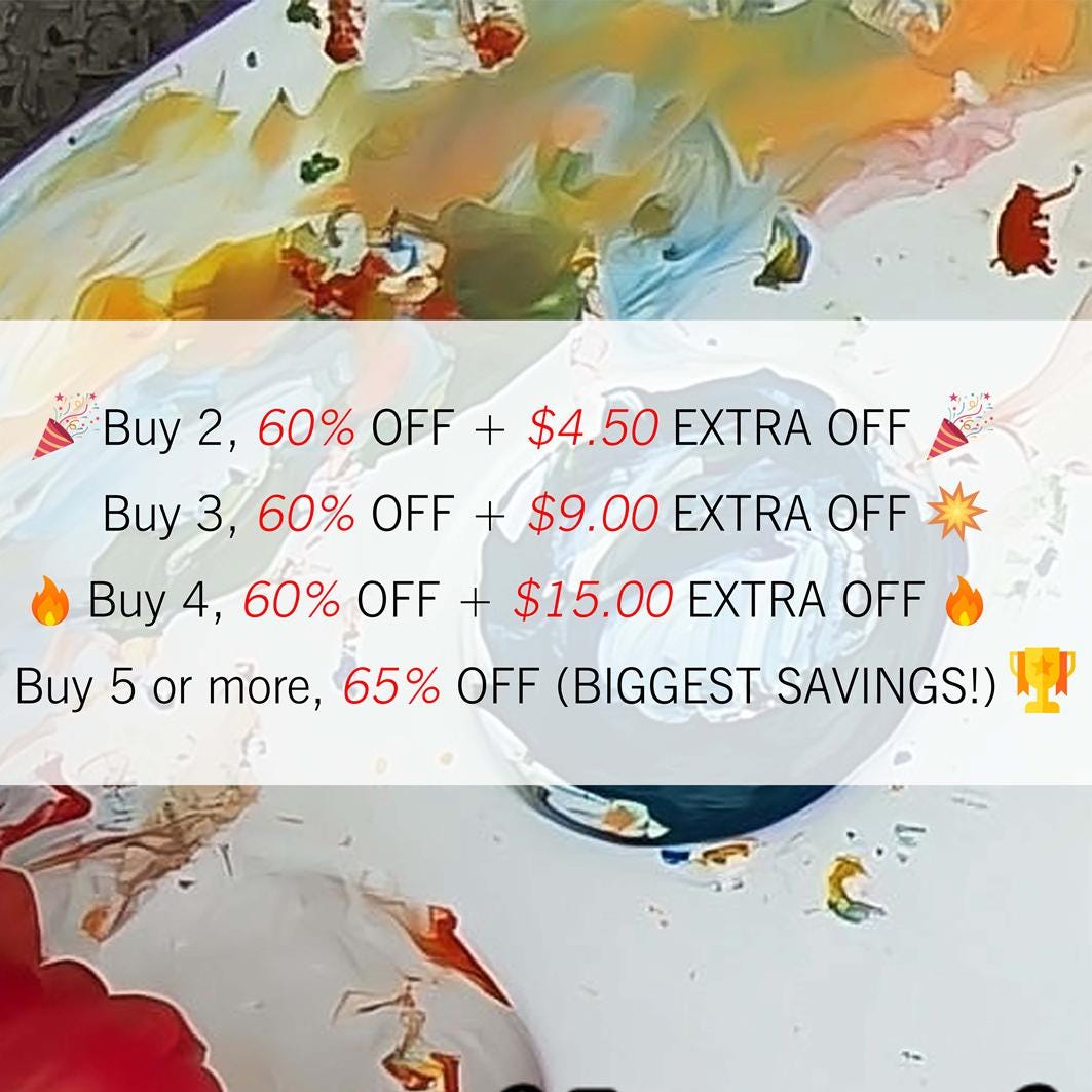 Mini Two Ducks Oil Painting